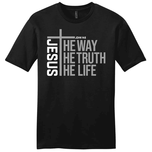 Jesus the way the truth the life Menâ�E�E��E�E�s t-shirt