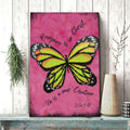 If anyone is in Christ he is a new creation Butterfly wall art canvas
