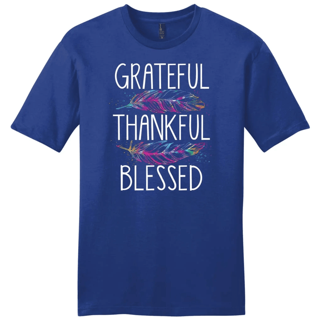 Grateful thankful blessed shirt, Men's Christian t-shirts