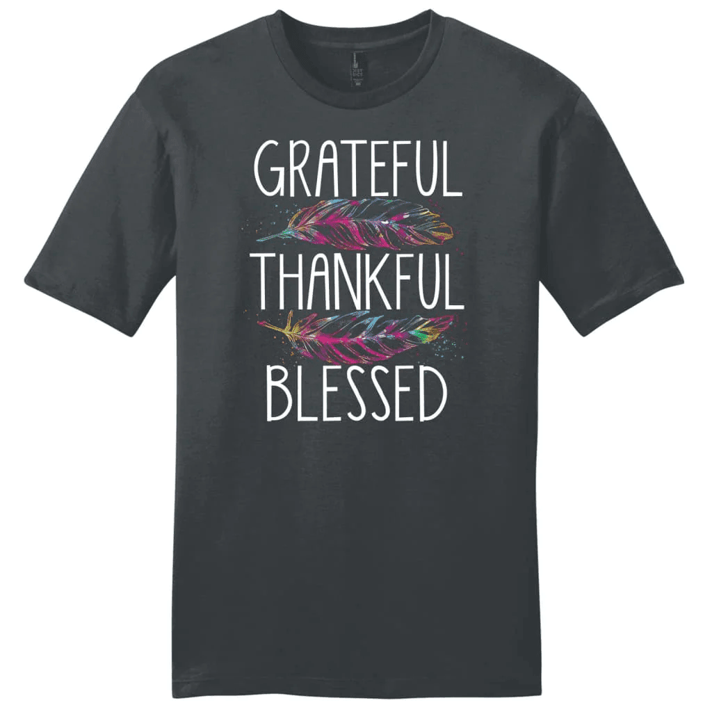 Grateful thankful blessed shirt, Men's Christian t-shirts