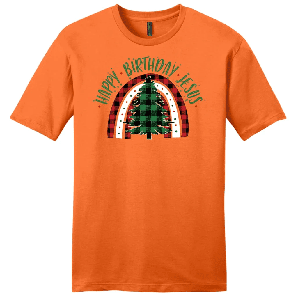 Happy Birthday Jesus Christmas tree Men's t-shirt