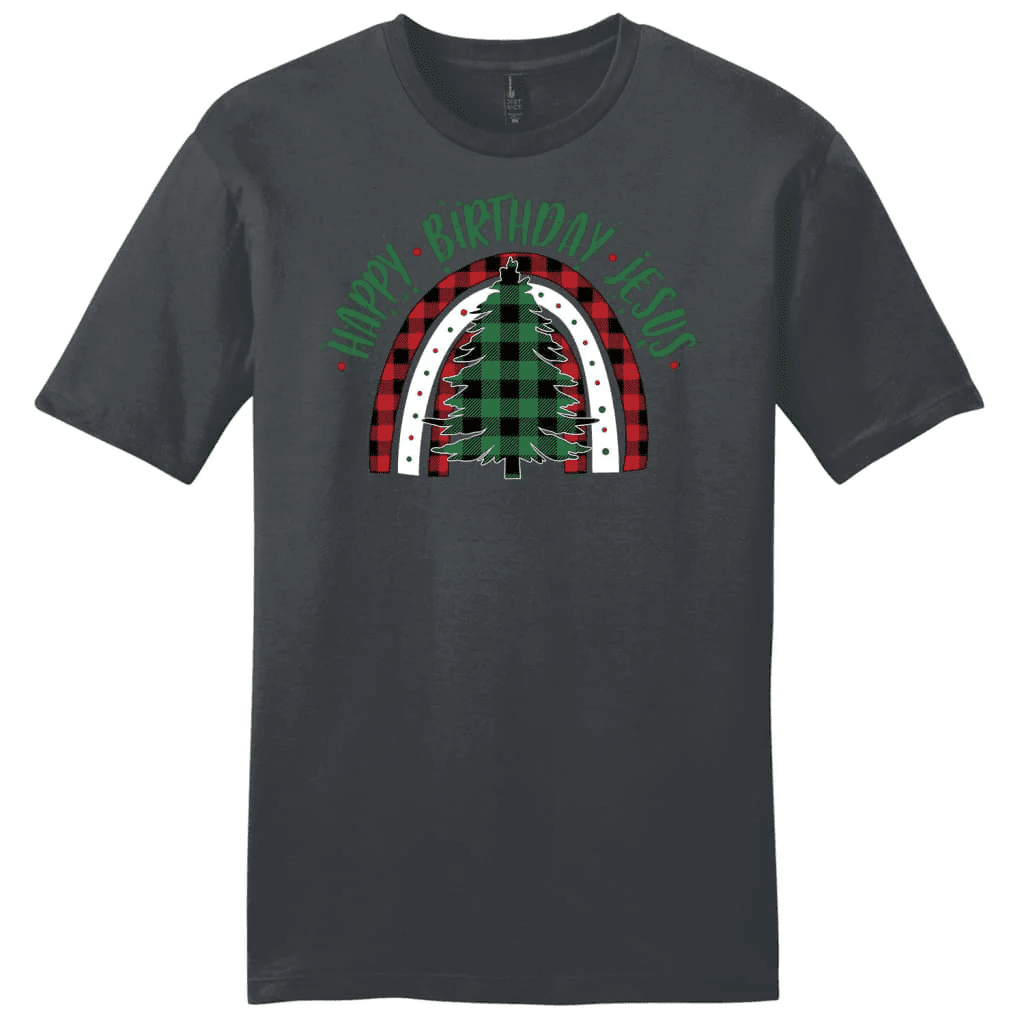 Happy Birthday Jesus Christmas tree Men's t-shirt