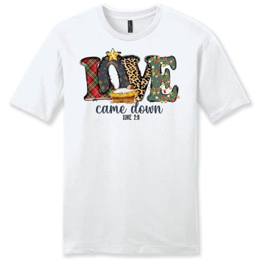 Love came down Luke 2:11 Christmas Men's t-shirt