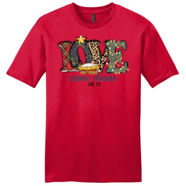 Love came down Luke 2:11 Christmas Men's t-shirt