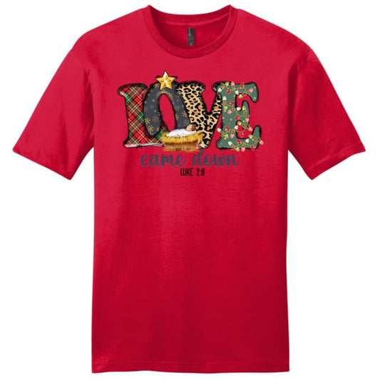 Love came down Luke 2:11 Christmas Men's t-shirt