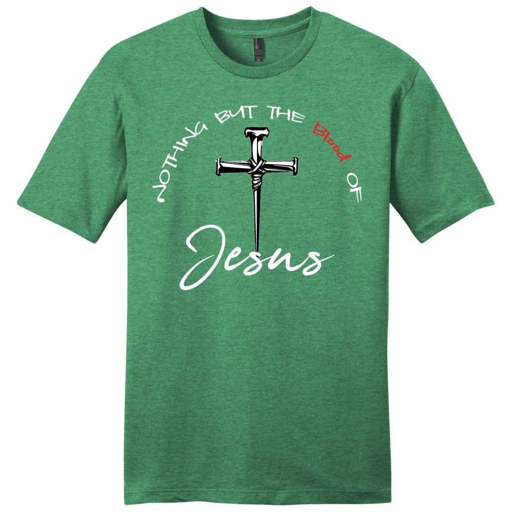 Nothing but the blood of Jesus mens Christian t-shirt | Jesus shirts