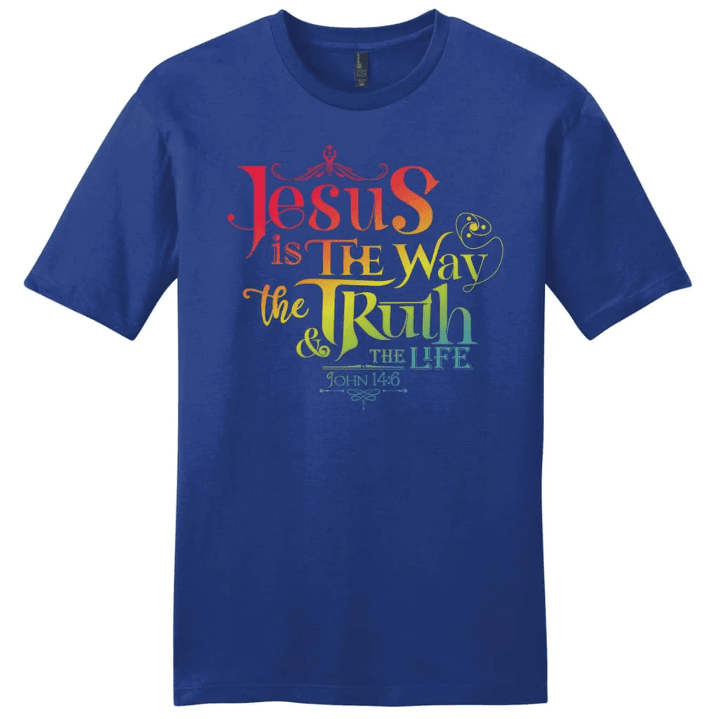 Jesus is the way the truth and the life John 14:6 Menâ�E�E��E�E�s t-shirt