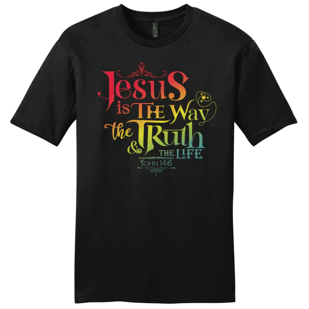 Jesus is the way the truth and the life John 14:6 Menâ�E�E��E�E�s t-shirt