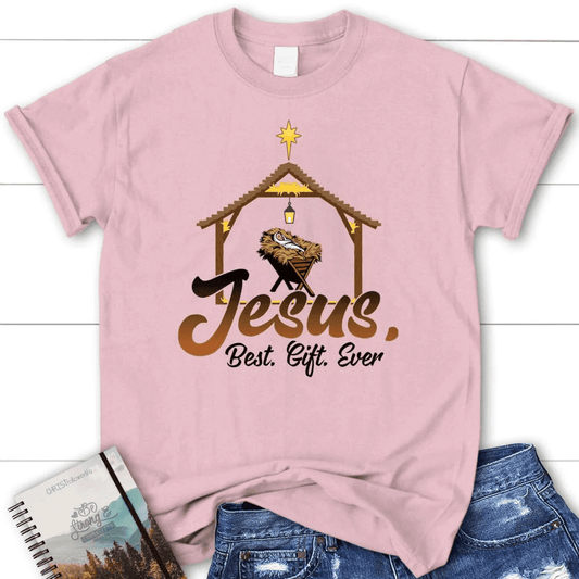 Jesus best gift ever, Baby Jesus in a manger, Women's t-shirt