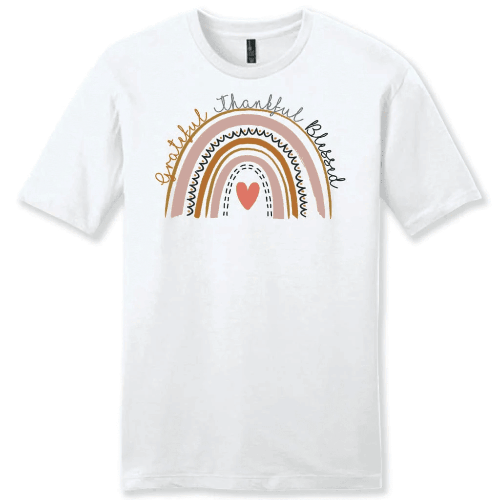 Grateful thankful blessed Rainbow men's t-shirt