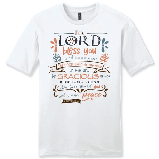 The Lord bless you and keep you Numbers 6:24-26 NIV men's Christian t-shirt