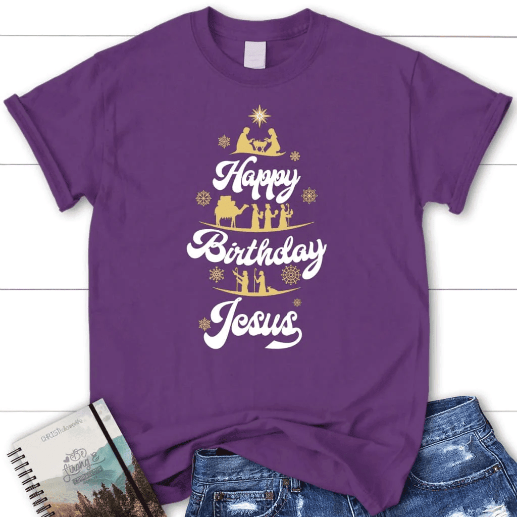 Happy Birthday Jesus Christmas Women's t-shirt