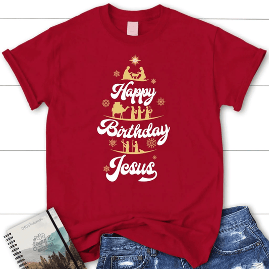 Happy Birthday Jesus Christmas Women's t-shirt