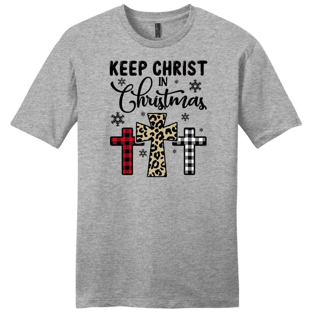 Keep Christ in Christmas Three crosses Men's t-shirt