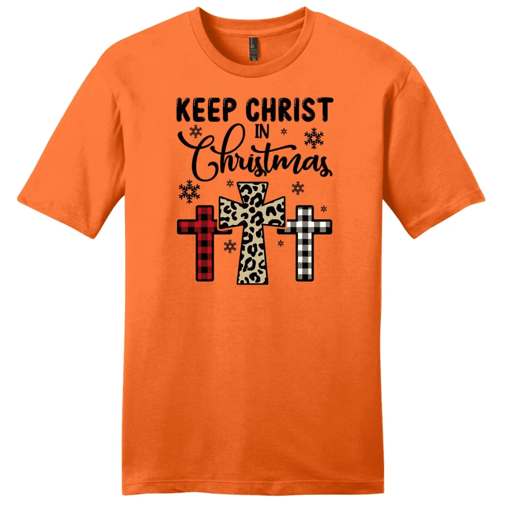 Keep Christ in Christmas Three crosses Men's t-shirt