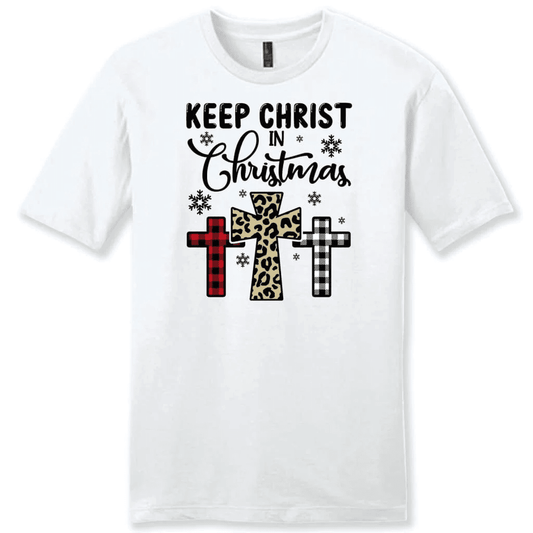 Keep Christ in Christmas Three crosses Men's t-shirt