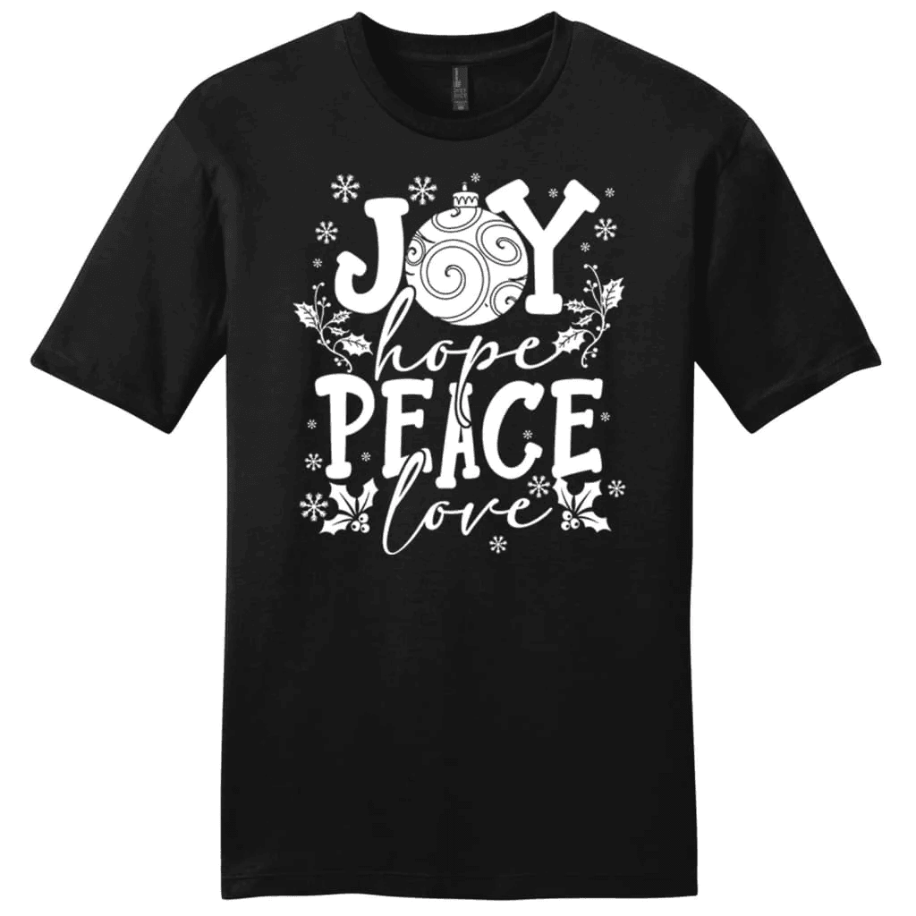 Joy hope peace love Christmas Men's t-shirt