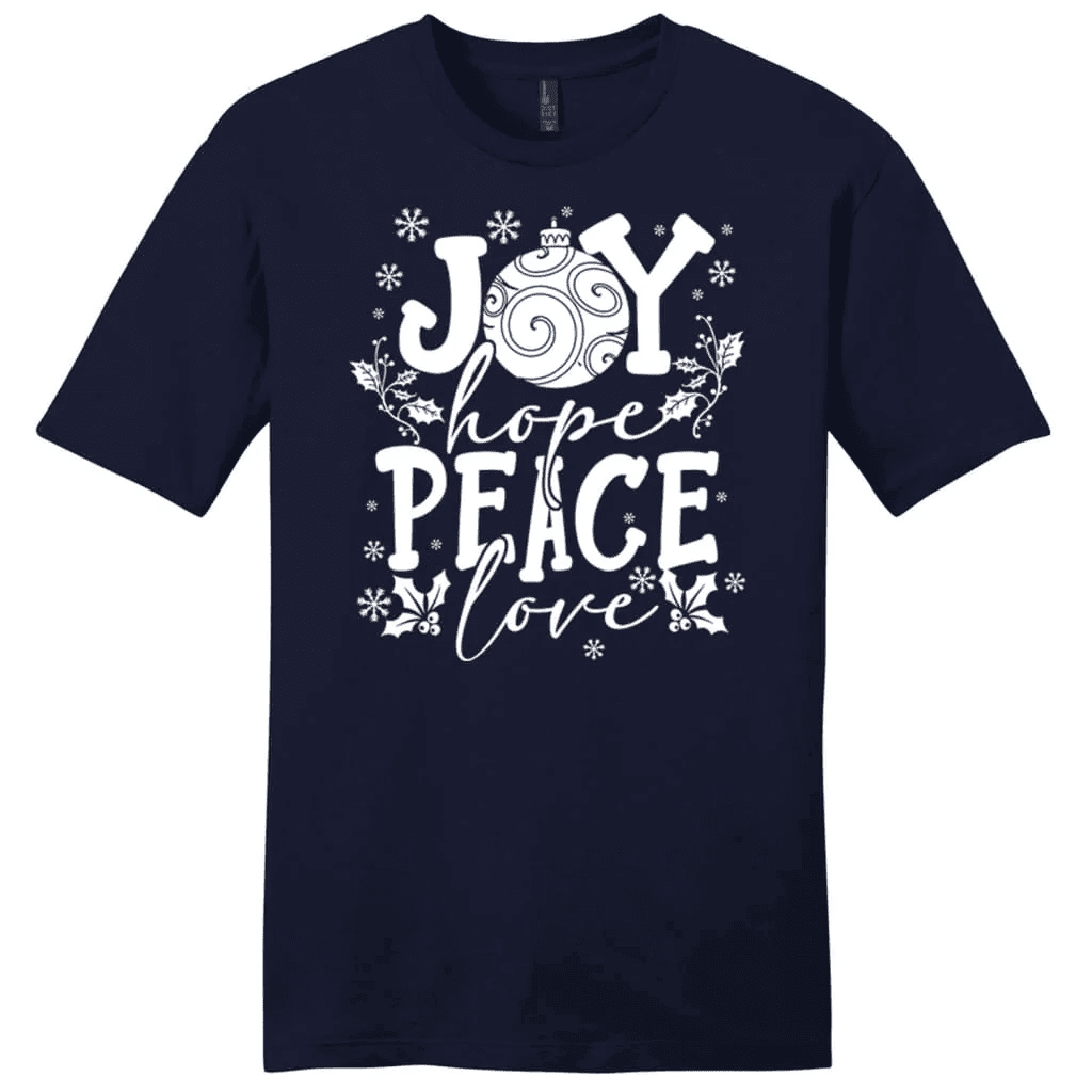 Joy hope peace love Christmas Men's t-shirt