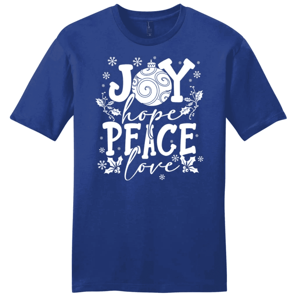 Joy hope peace love Christmas Men's t-shirt