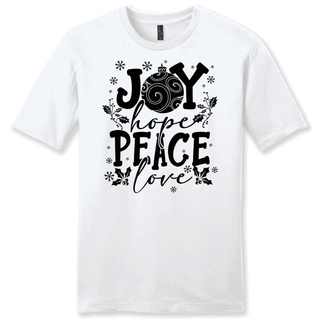 Joy hope peace love Christmas Men's t-shirt