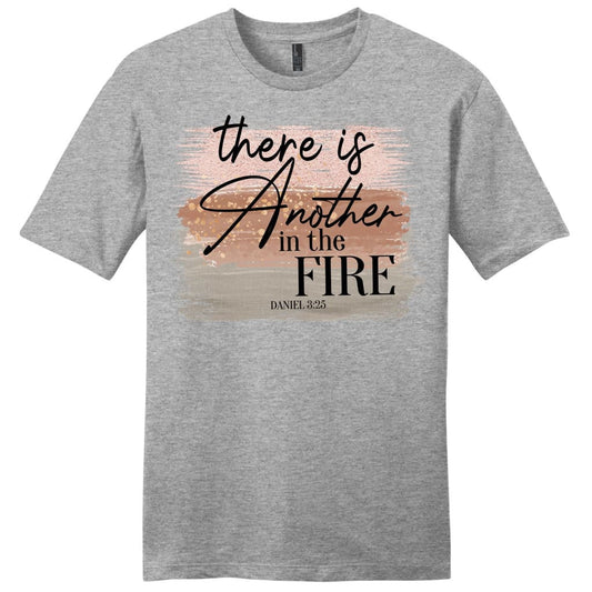 There is another in the fire Daniel 3:25 Bible verse men's Christian t-shirt