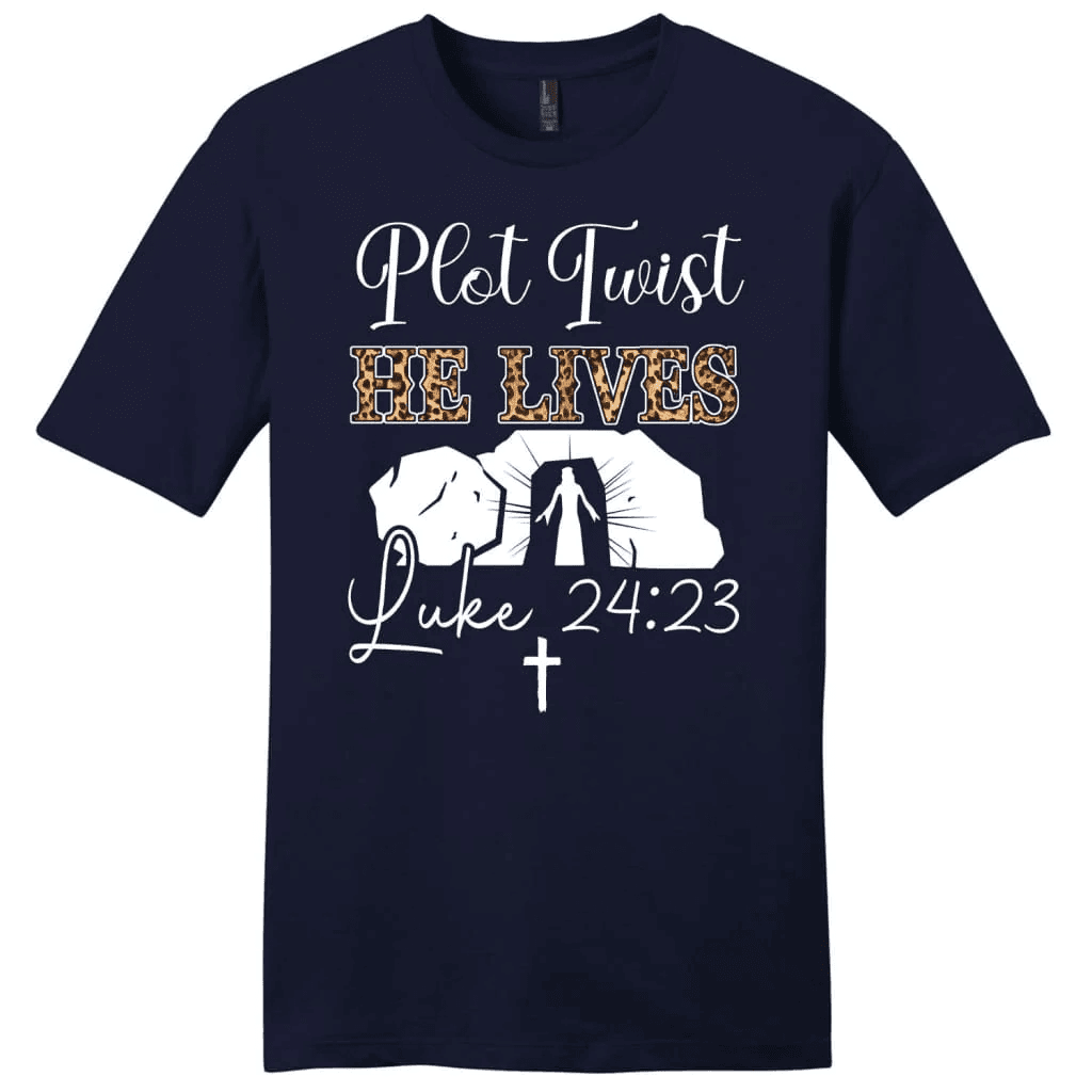 Plot Twist He Lives T Shirt, Easter Women's Christian T-shirts