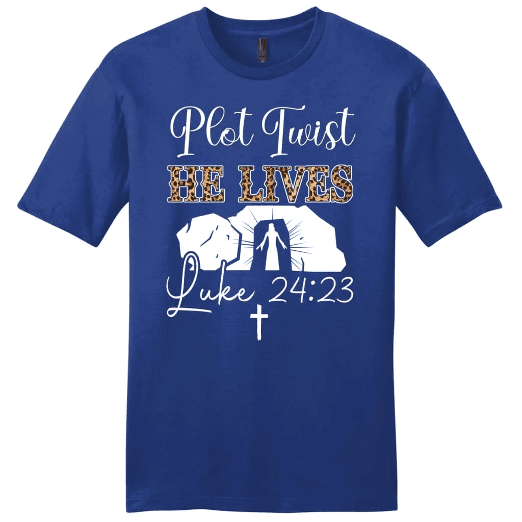 Plot Twist He Lives T Shirt, Easter Women's Christian T-shirts