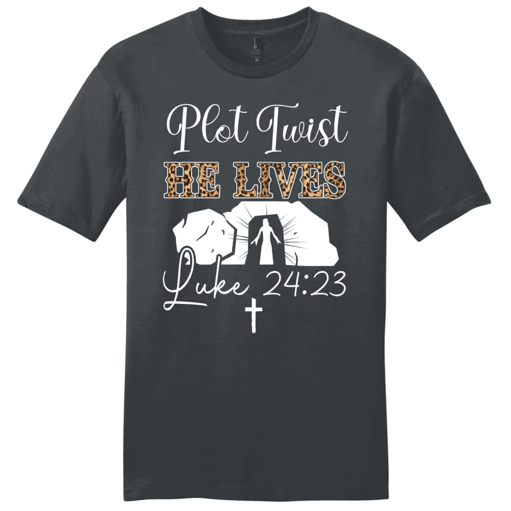 Plot Twist He Lives T Shirt, Easter Women's Christian T-shirts