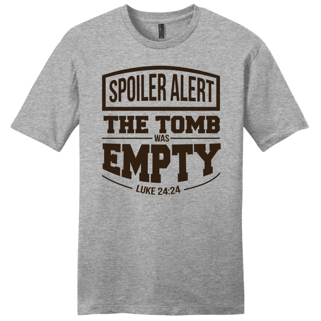 Spoiler alert the tomb was empty Easter men's Christian t-shirt