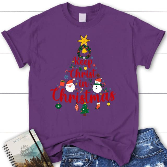 Keep Christ in Christmas tree Women's t-shirt