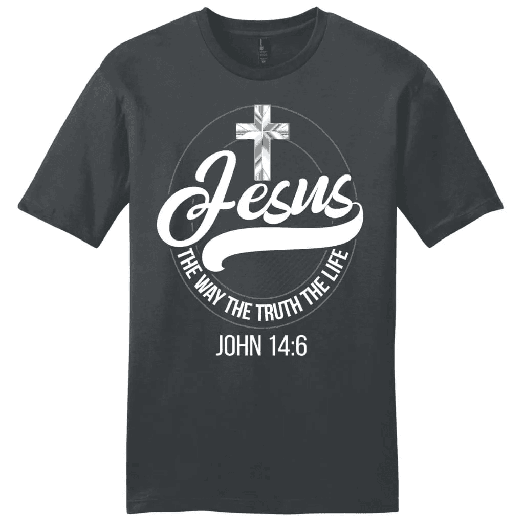 Jesus tee shirts: Jesus the way the truth the life men's Christian t-shirt