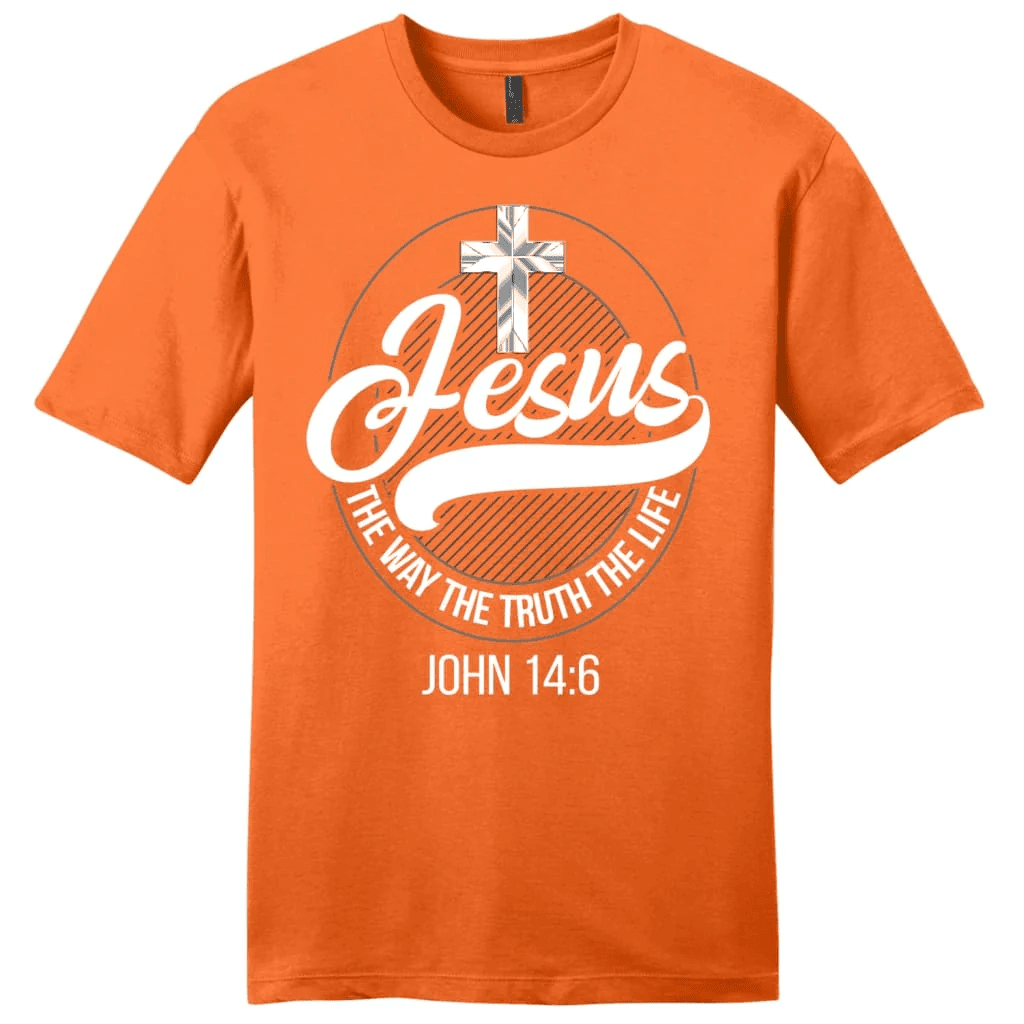 Jesus tee shirts: Jesus the way the truth the life men's Christian t-shirt