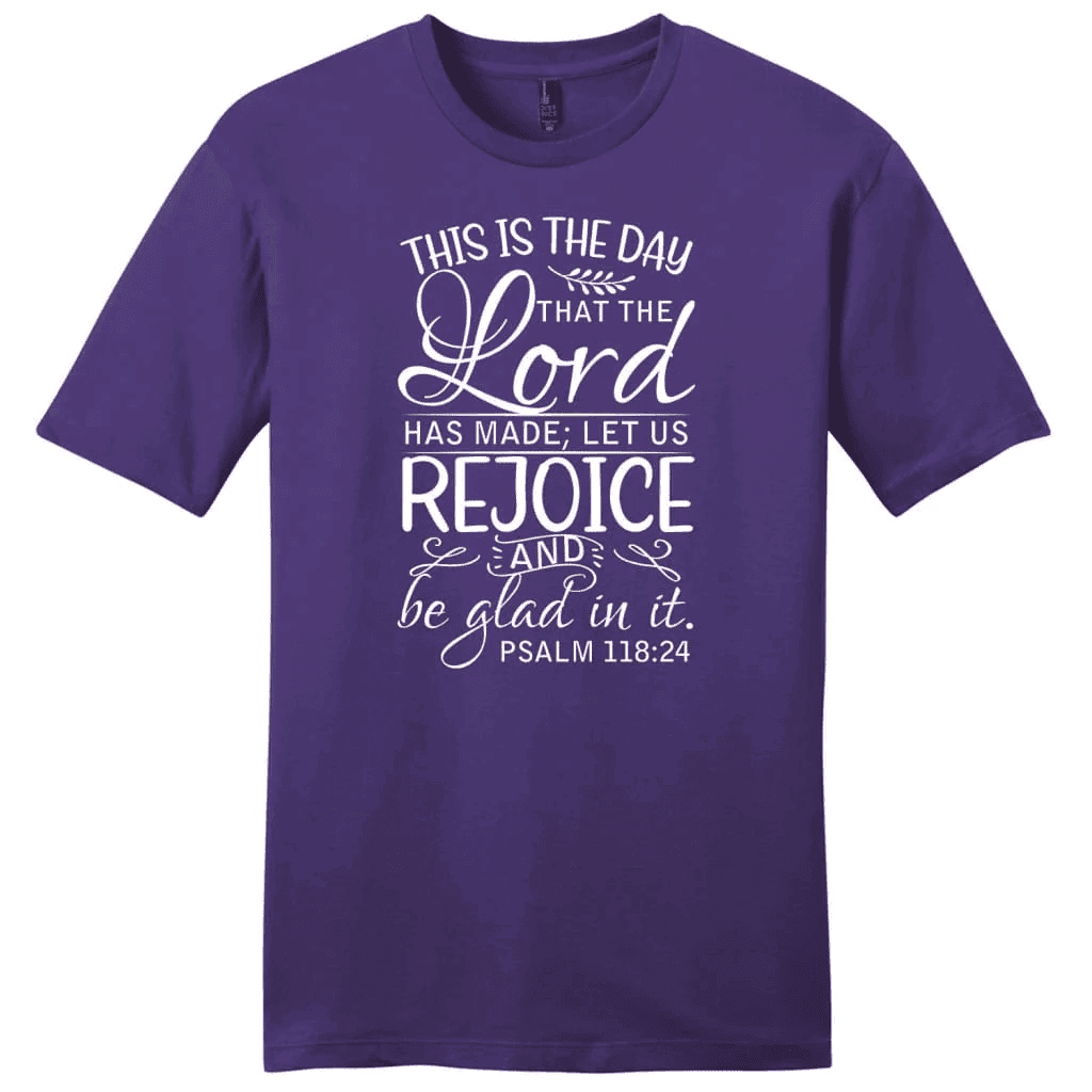 Christian T-shirts: Psalm 118:24 This is the day that the Lord has made men's t-shirt