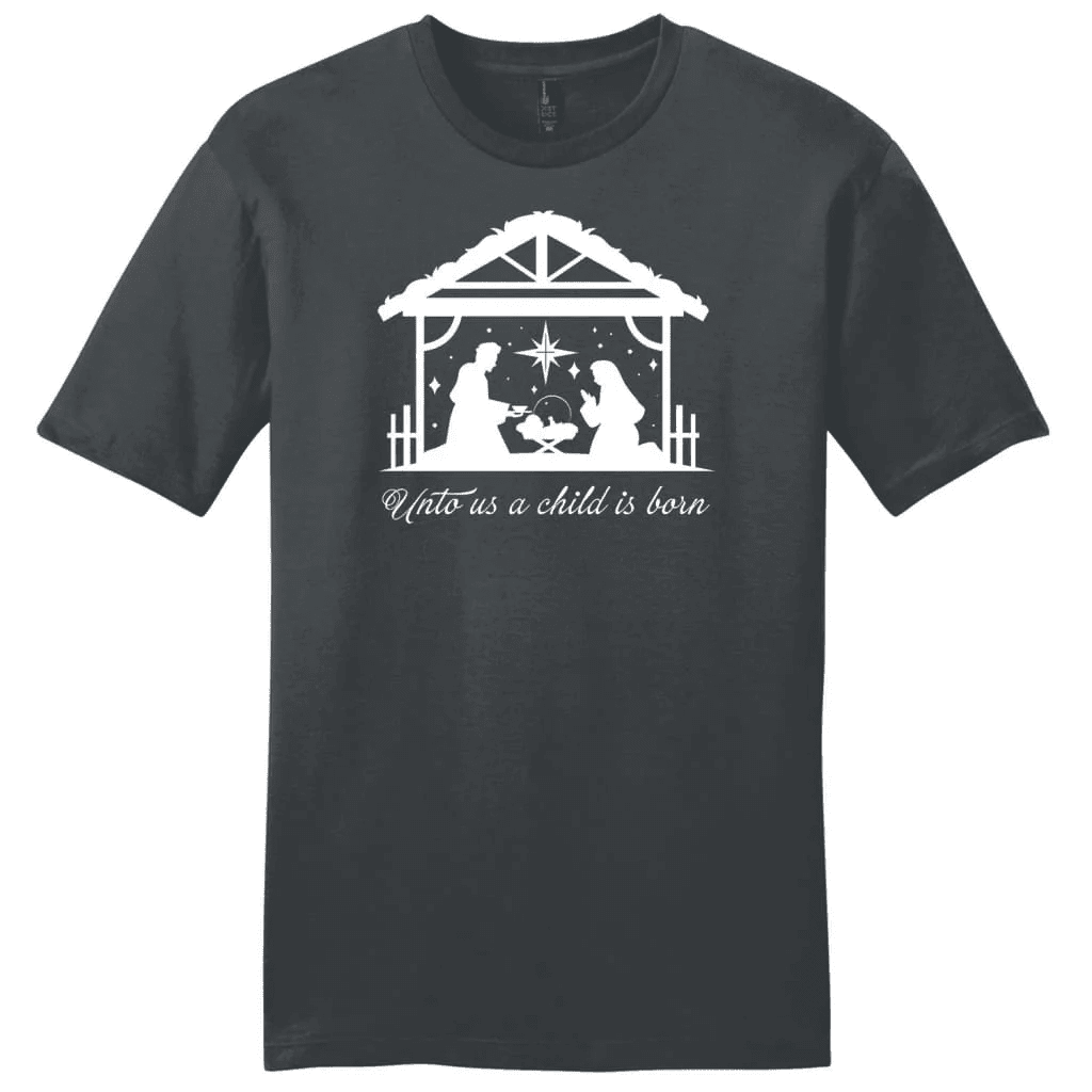 Unto us a Child is born Men's Christmas t-shirt