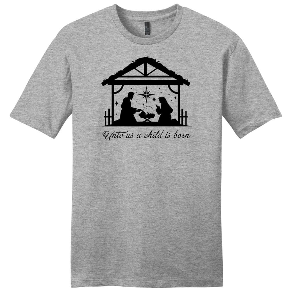 Unto us a Child is born Men's Christmas t-shirt