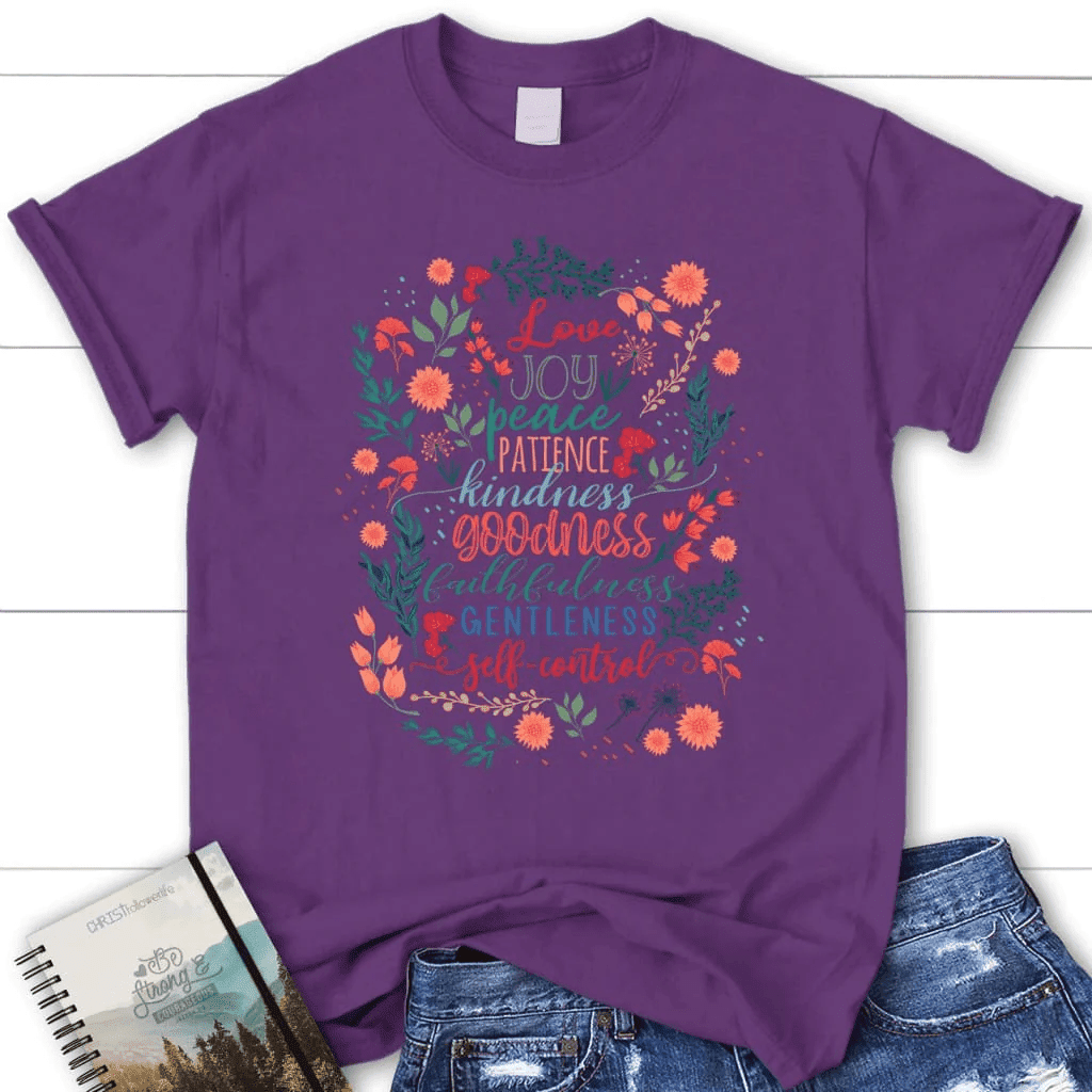 Fruit of the Spirit Bible verse women's t-shirt