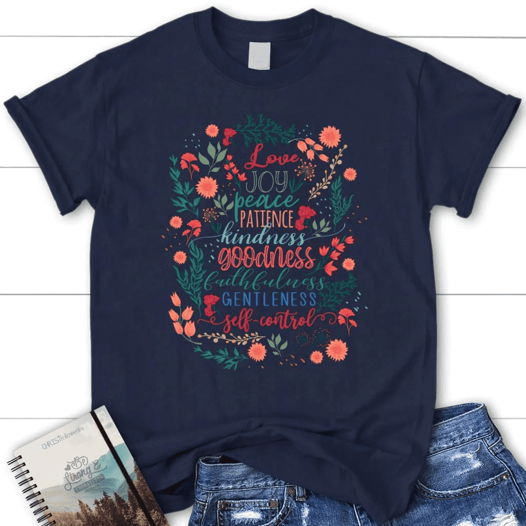 Fruit of the Spirit Bible verse women's t-shirt