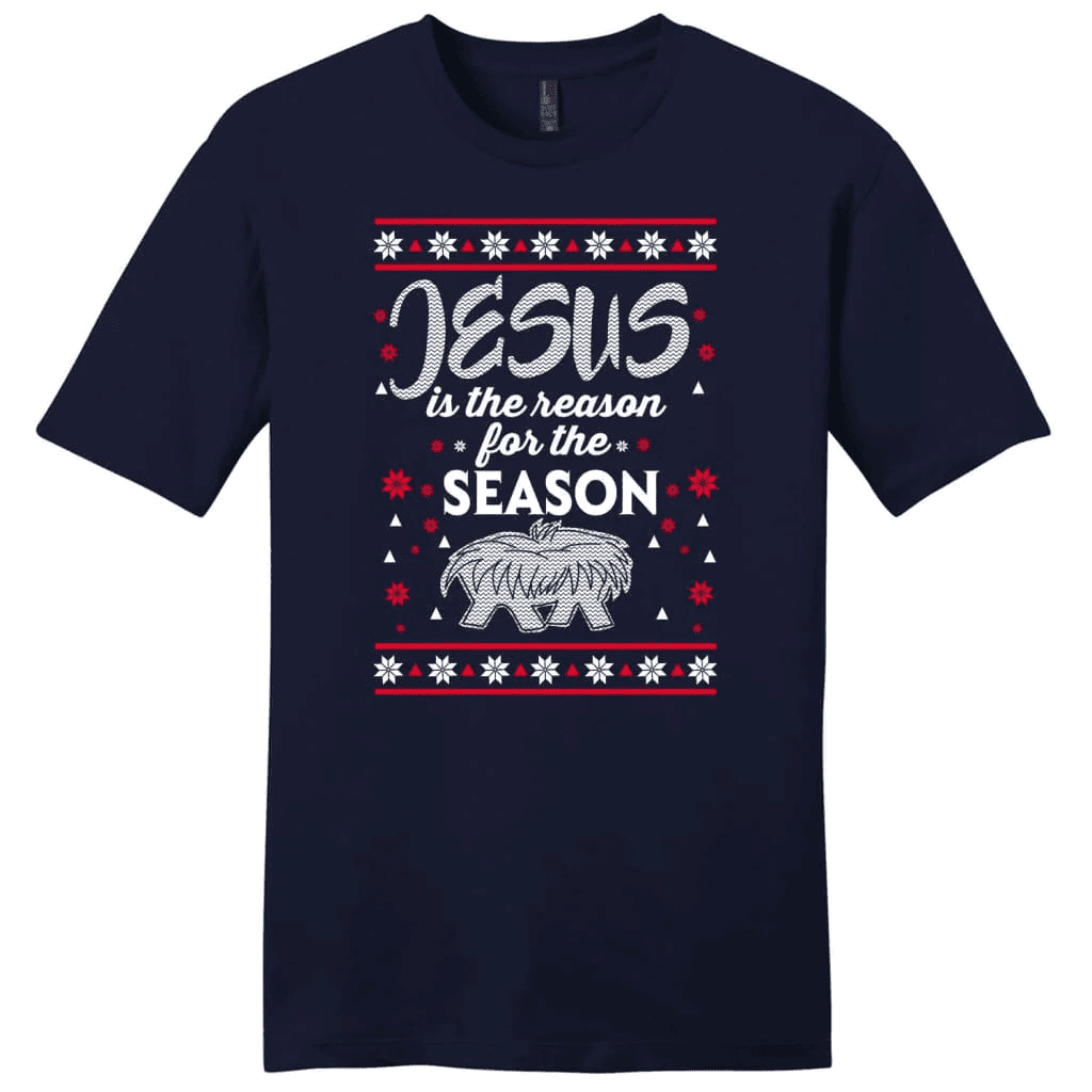 Jesus is reason for the season Christmas men's Christian t-shirt