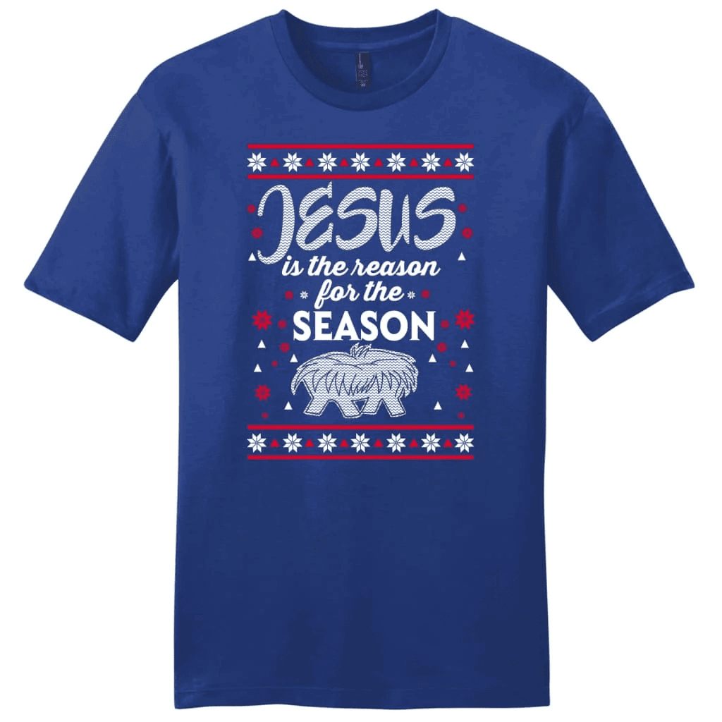 Jesus is reason for the season Christmas men's Christian t-shirt