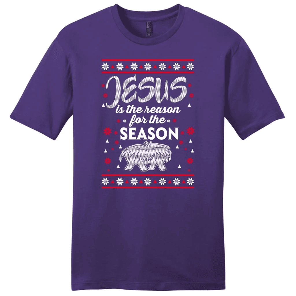 Jesus is reason for the season Christmas men's Christian t-shirt