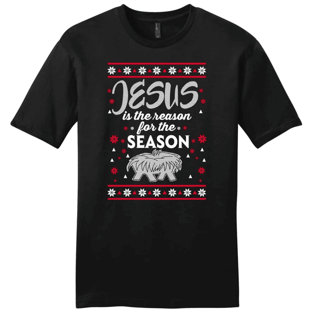 Jesus is reason for the season Christmas men's Christian t-shirt
