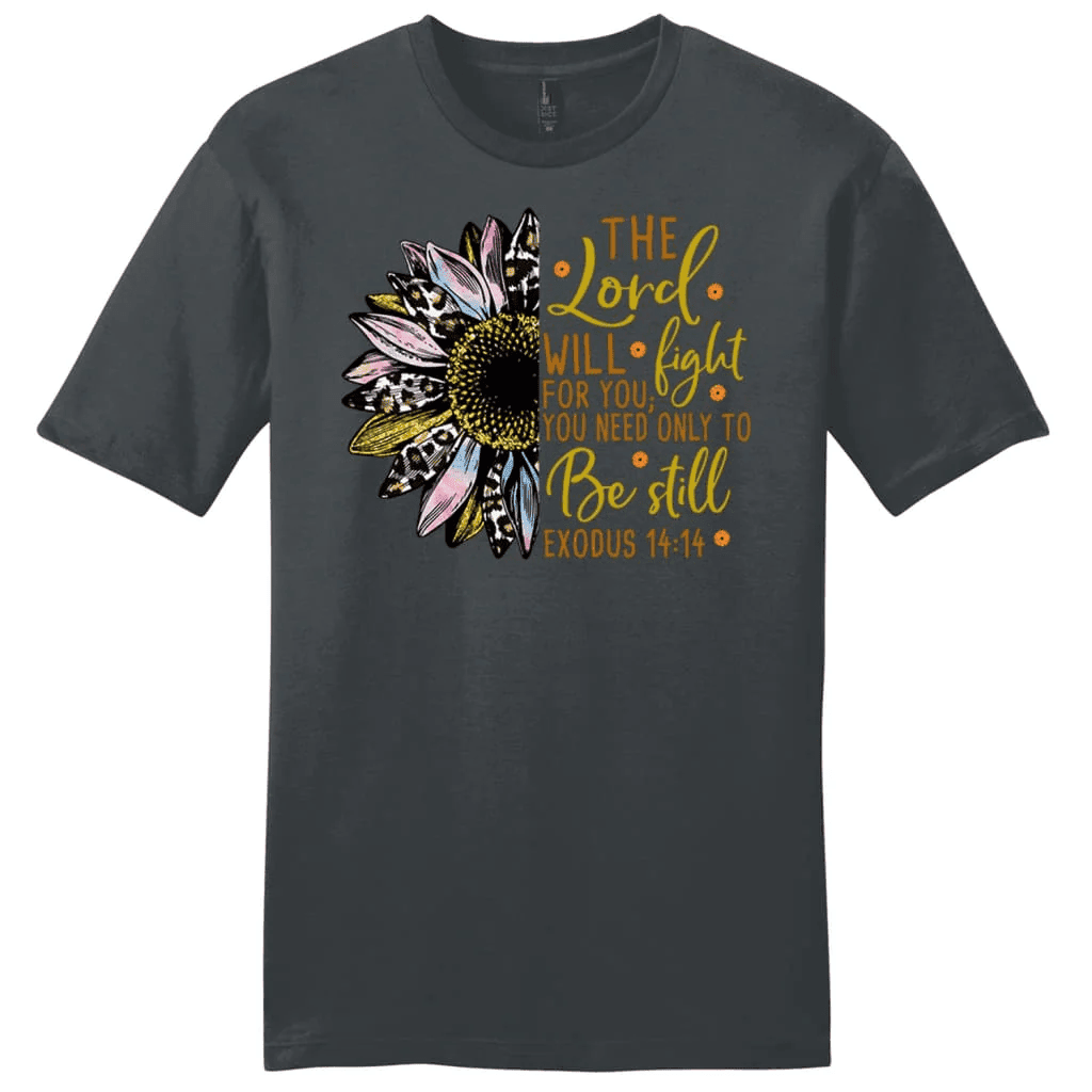 The Lord will fight for you, Half leopard sunflower, Men's t-shirt