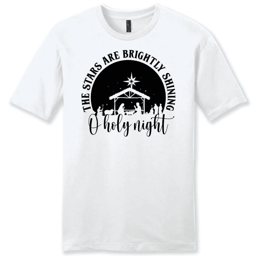 Oh holy night the stars are brightly shining Men's t-shirt