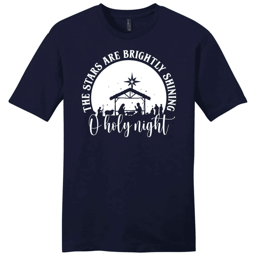 Oh holy night the stars are brightly shining Men's t-shirt