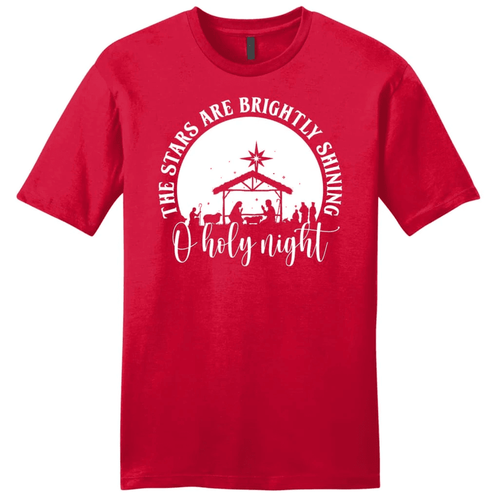 Oh holy night the stars are brightly shining Men's t-shirt