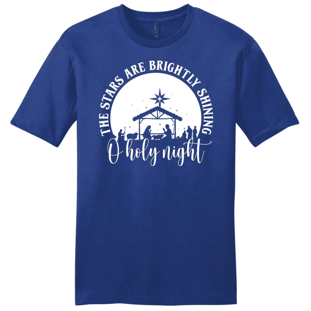 Oh holy night the stars are brightly shining Men's t-shirt
