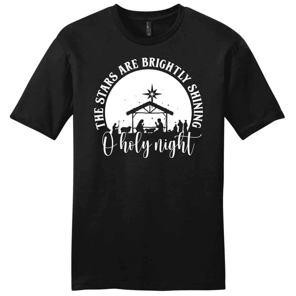 Oh holy night the stars are brightly shining Men's t-shirt