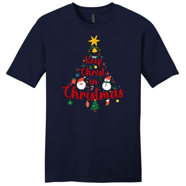 Keep Christ in Christmas tree Men's t-shirt
