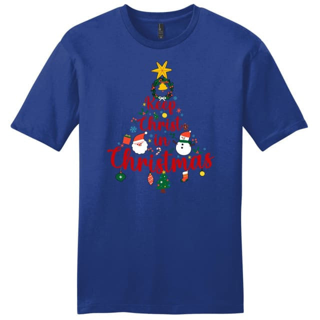 Keep Christ in Christmas tree Men's t-shirt
