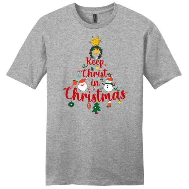 Keep Christ in Christmas tree Men's t-shirt
